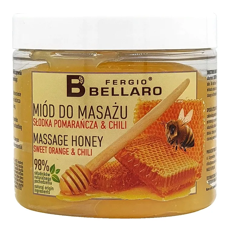 Fergio Bellaro Massage Honey Sweet Orange &amp; Chili Med za masažu "Slatka naranča i čili"