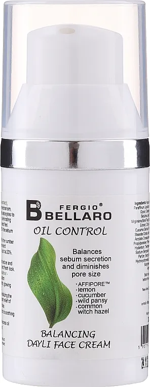 Fergio Bellaro Oil Control Balancing Daily Face Cream Balansirajuća dnevna krema za lice