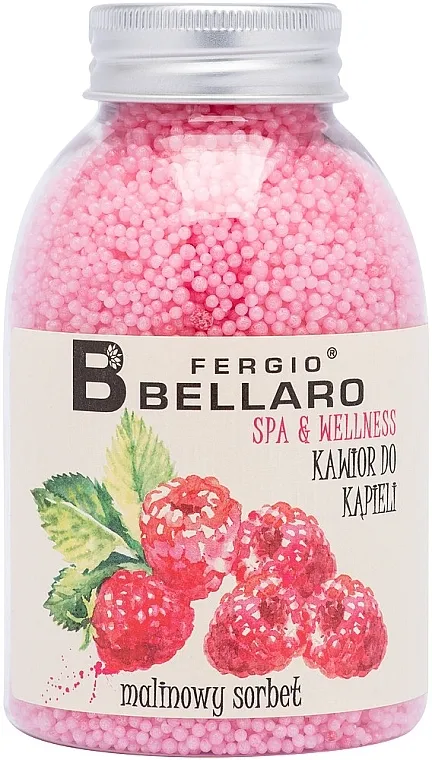 Fergio Bellaro Raspberry Sorbet Bath Caviar Omekšavajuće kuglice za kupanje "Šerbet od maline"