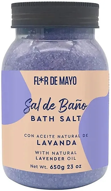 Flor De Mayo Lavender Bath Salt So za stopala "Lavanda"