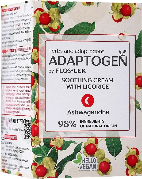 Floslek Adaptogen Soothing Night Cream With Licorice Umirujuća noćna krema od sladića