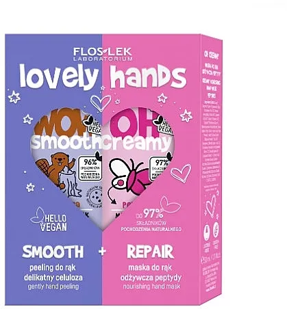 Floslek Lovely Hands (h/peel/50g + h/mask/50ml) Set