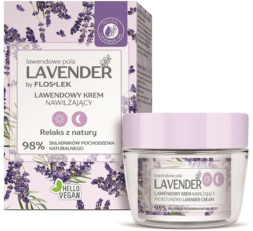 Floslek Moisturizing Lavender Cream Hidratantna dnevno-noćna krema s lavandom