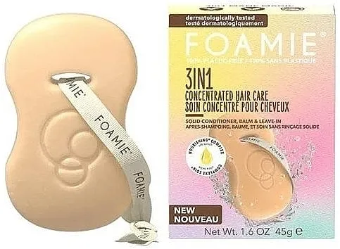 Foamie 3 in 1 Concentrated Hair Care Solid Conditioner Balm &amp; Leave In Koncentrovani balzam-regenerator za kosu