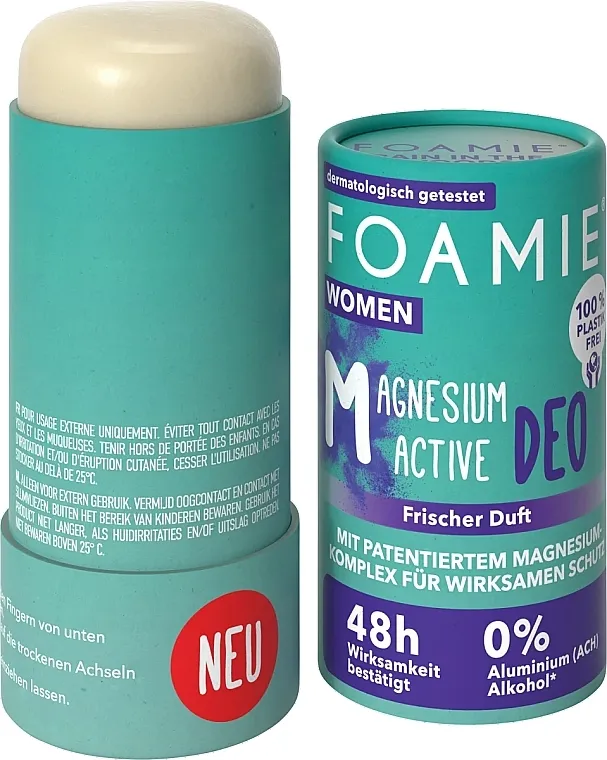 Foamie Magnesium Active Deodorant 48h Fresh Scent Dezodorans u stiku
