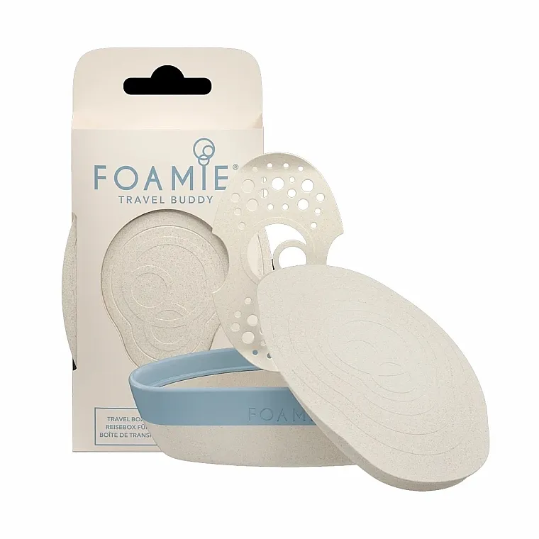 Foamie Travel Buddy with Removable Shelf Ekološko putno pakiranje za čvrsti šampon i regenerator