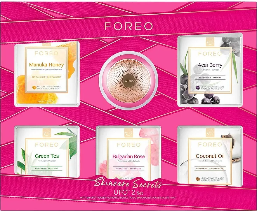 Foreo Skincare Secrets UFO 2 Set (mask/30x6g + accessories/1pc)