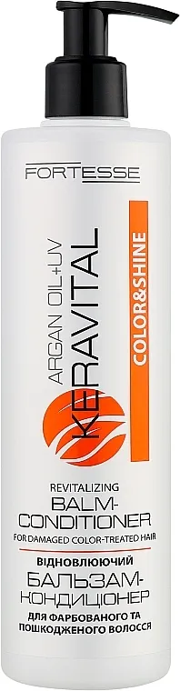 Fortesse Professional Color &amp; Shine KeraVital Revitalizing Balm-Conditioner Balzam-regenerator sa arganovim uljem i UV filterom