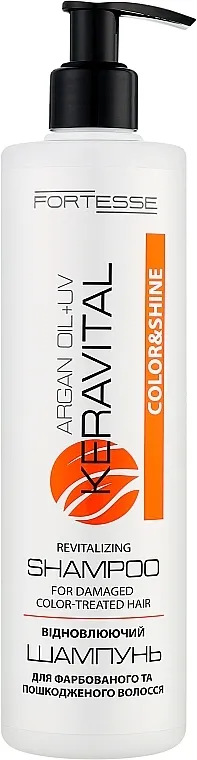 Fortesse Professional Color &amp; Shine KeraVital Revitalizing Shampo Šampon sa arganovim uljem i UV filtrom