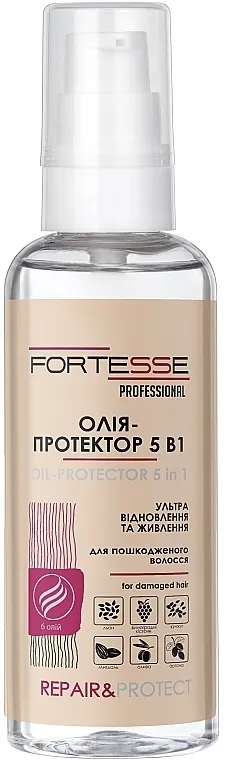 Fortesse Professional Repair &amp; Protect Oil-Protector Obnavljajuće zaštitno ulje 5u1 za suvu i oštećenu kosu