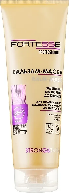Fortesse Professional Strong &amp; Thick Balm-Mask Balzam-maska za jačanje oslabljenih kose sklonih opadanju