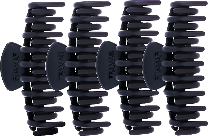 Framar Claw Clips Black Šnale za kosu u obliku rakova, 4 kom., crne