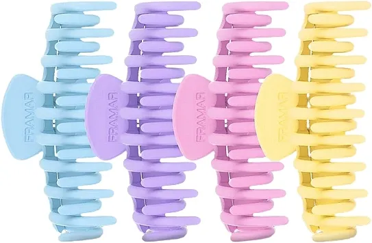 Framar Claw Clips Pastel Štipaljke za kosu pastelnih nijansi, 4 kom.