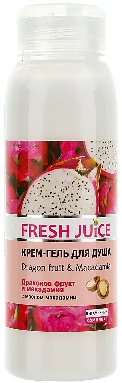 Fresh Juice Energy Mix Dragon Fruit &amp; Macadamia Krem gel za tuširanje "Zmajevo voće i Makadamija"