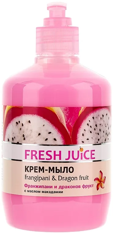 Fresh Juice Frangipani &amp; Dragon Fruit Krem-sapun sa uljem makadamije "Frangipani i Zmajsko voće" sa dozerom