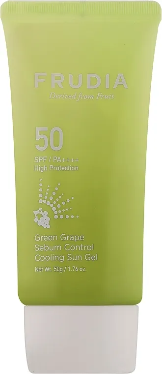 Frudia Green Grape Sebum Control Cooling Sun Gel SPF50+PA ++++ Gel za zaštitu od sunca