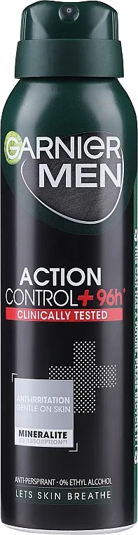 Garnier Mineral Men Action Control+ Clinically Tested 96H Dezodorans u spreju