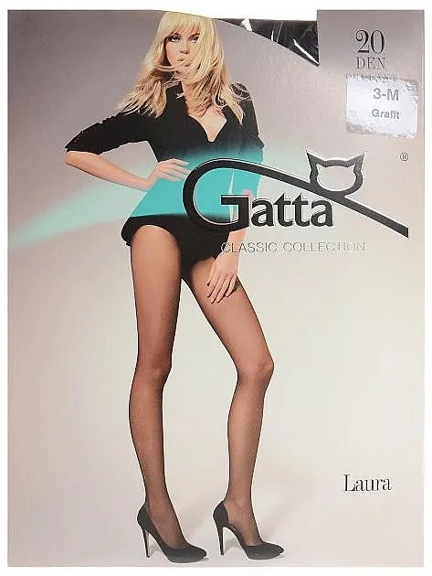 Gatta Čarape 'Laura' 20 Den, grafit