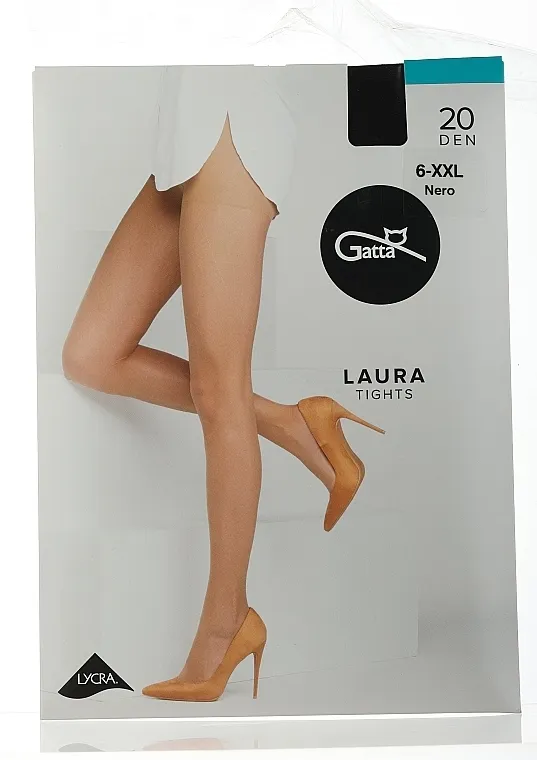 Gatta Hulahopke "Laura" 20 Den, nero