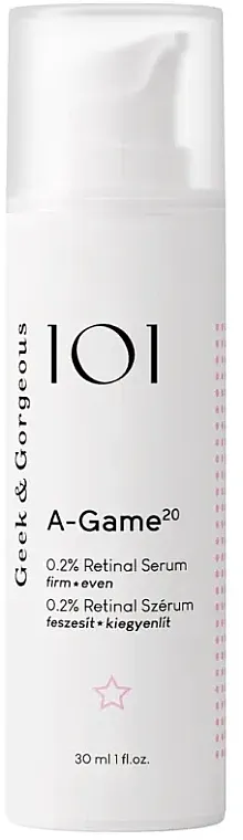 Geek &amp; Gorgeous A-Game 20 0,2% Retinal Serum Serum za lice sa retinalom 0,2%