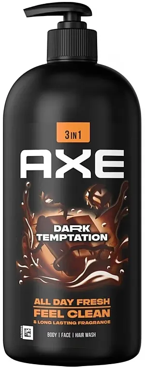 Gel za tuširanje 3 u 1 sa pumpicom Axe Dark Temptation