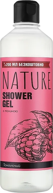 Gel za tuširanje Malina Bioton Cosmetics Nature