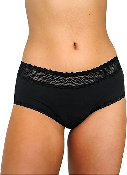 Gentle Day (1 kom) Menstrualne gaćice hipster, crne