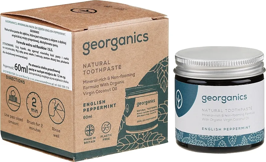 Georganics English Peppermint Natural Toothpaste Prirodna pasta za zube
