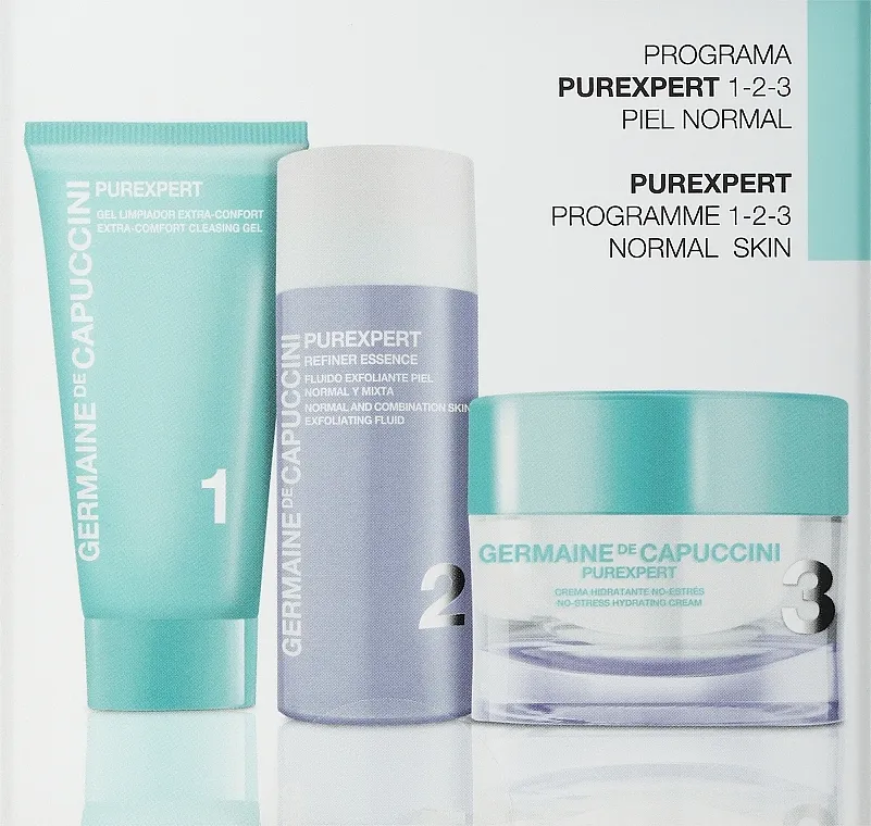 Germaine de Capuccini Purexpert Normal Skin 1-2-3 (cr/50ml + gel/30ml + fluid/50ml) Set