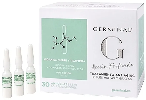 Germinal Deep Action Anti-Aging Serum for Mixed and Oily Skin Kisik poboljšava losion tonik