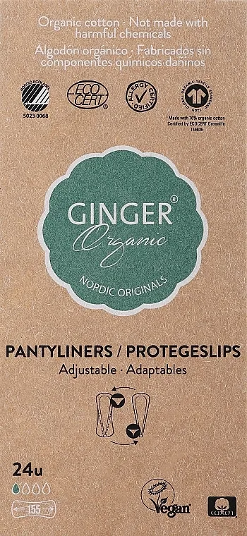 Ginger Organic Dnevni elastični ulošci, 24 kom