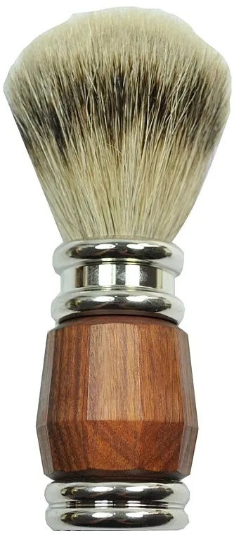 Golddachs Shaving Brush Silver Tip Badger Palisander Silver Chrome Plated Četka za brijanje, ružino drvo-srebro, kromirana
