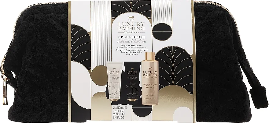 Grace Cole The Luxury Bathing Company Splendour (h/cr/50ml + b/cr/50ml + b/wash/250ml + cosm bag) Set