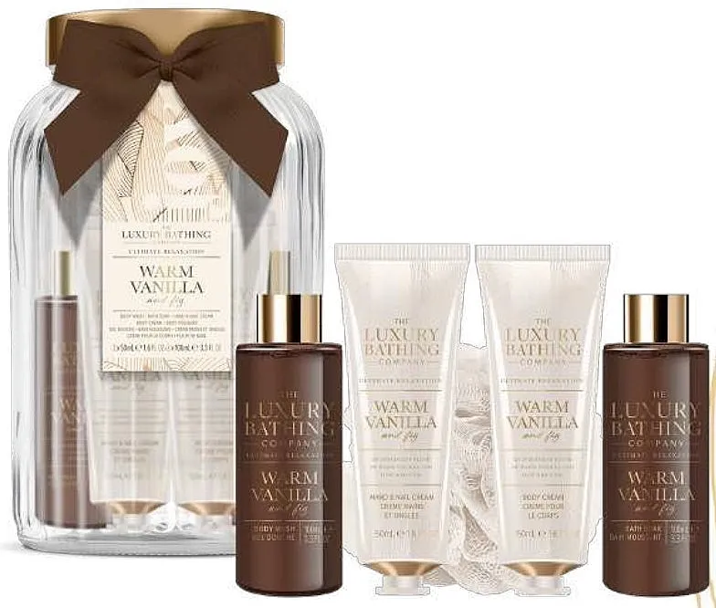 Grace Cole The Luxury Bathing Warm Vanilla &amp; Fig Pure Indulgence Set, 6 proizvoda