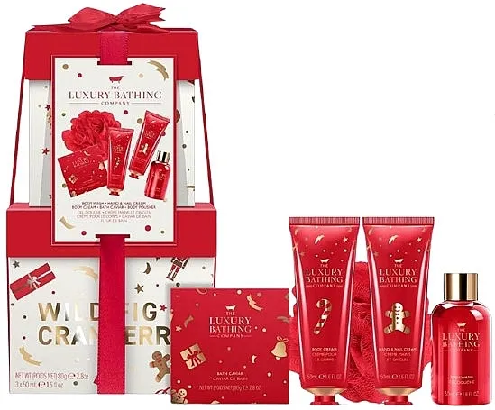 Grace Cole The Luxury Bathing Wild Fig &amp; Cranberry Stacking Treats Set, 5 proizvoda