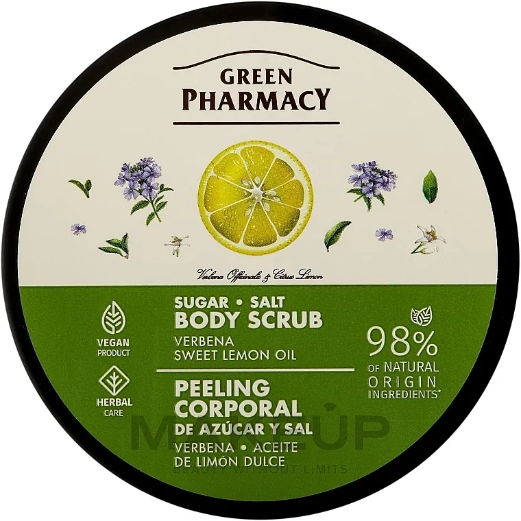 Green Pharmacy Šećerno-solni piling za telo Verbena i ulje od slatkog limuna