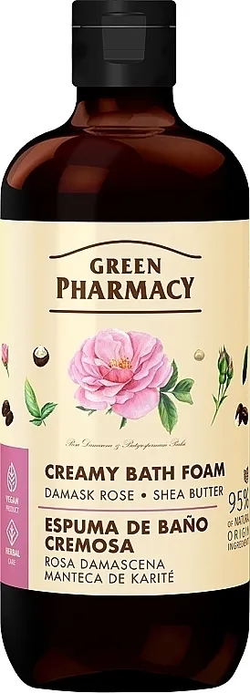 Green Pharmacy Kremasta kupka od pene Damask ruža i šea buter