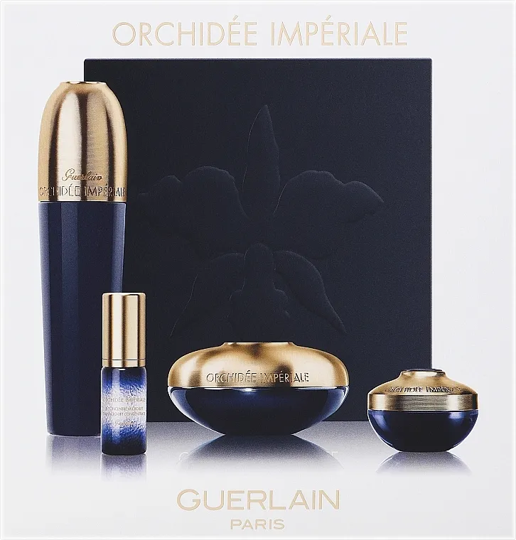 Guerlain Orchidee Imperiale Exceptional Anti-Aging Discovery Ritual (f/cr/15ml + f/lot/30ml + serum/5ml + eye/cr/7ml) Set
