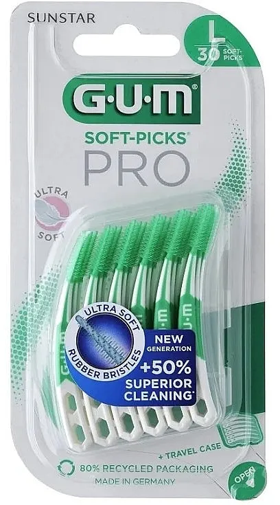 G.U.M Soft-Picks Pro Large Set interdentalnih četkica, zelene