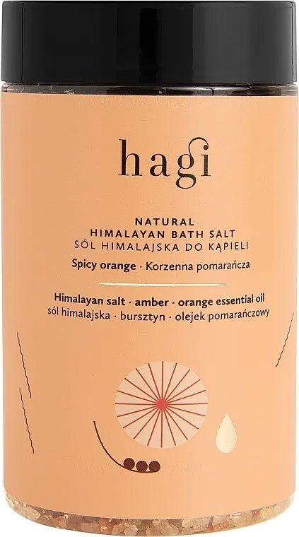 Hagi Natural Himalayan Bath Salt Spicy Orange Prirodna himalajska so za kupanje "Začinjena pomorandža​"