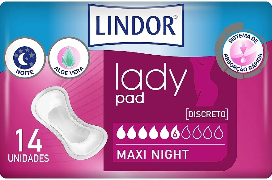 Hartmann Lindor Lady Pad Maxi Night Noćni ulošci, 14 kom.
