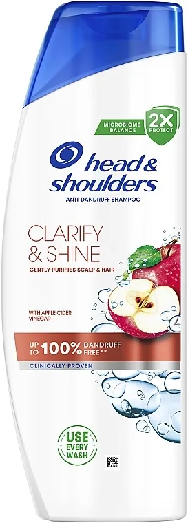 Head &amp; Shoulders Clarify &amp; Shine Apple Cider Shampoo Šampon protiv peruti "Čistoća i sjaj"