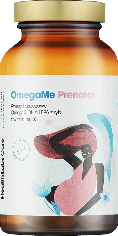 HealthLabs OmegaMe Prenatal Dodatak prehrani "Omega-3 i vitamin D3"