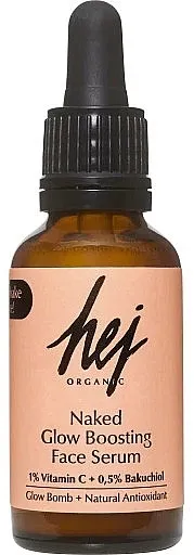 Hej Organic Naked Glow Boosting Face Serum Revitalizirajući serum protiv starenja lica