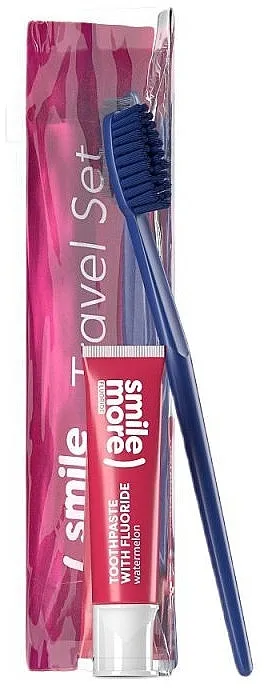 HiSkin Smile Travel Red (toothpaste/30ml + toothbrush + bag) Set