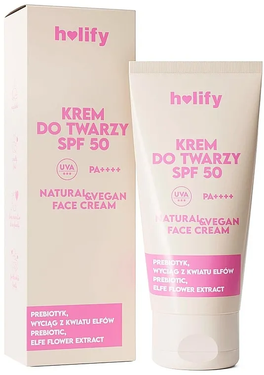 Holify Sunscreen Cream SPF50 Krema za sunčanje za lice