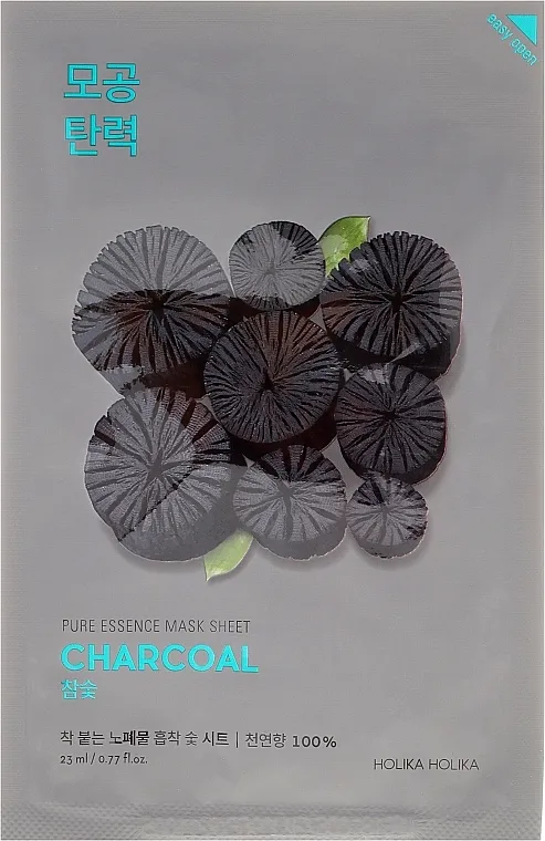 Holika Holika Pure Essence Mask Sheet-Charcoal Sheet maska za lice