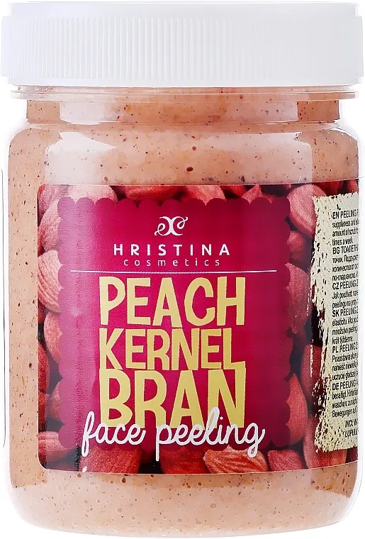 Hristina Cosmetics Peach Kernel Bran Face Peeling Piling za lice sa košticama breskve