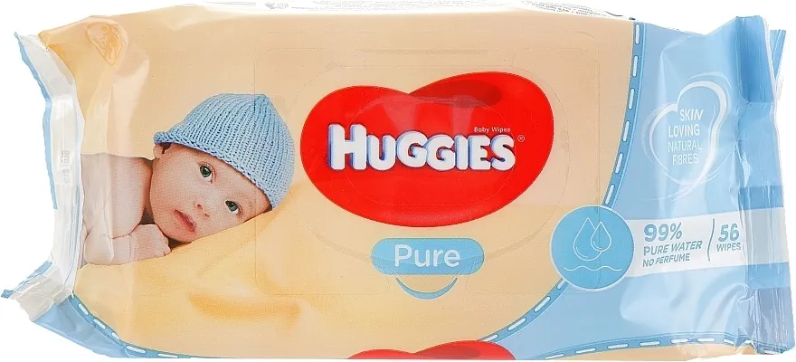 Huggies Dječje vlažne maramice Pure 56 kom.