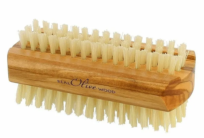 Hydrea London Olive Wood Nail Brush Large With Pure Bristle Četkica za ruke i nokte od maslinovog drveta